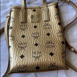 MCM Crossbody Gold Bag
